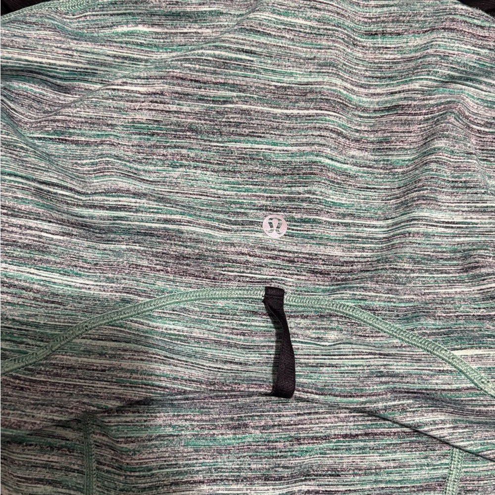Lululemon Define Jacket w/ full zip & thumbholes. Mint Green, gray & black - Picture 6 of 8